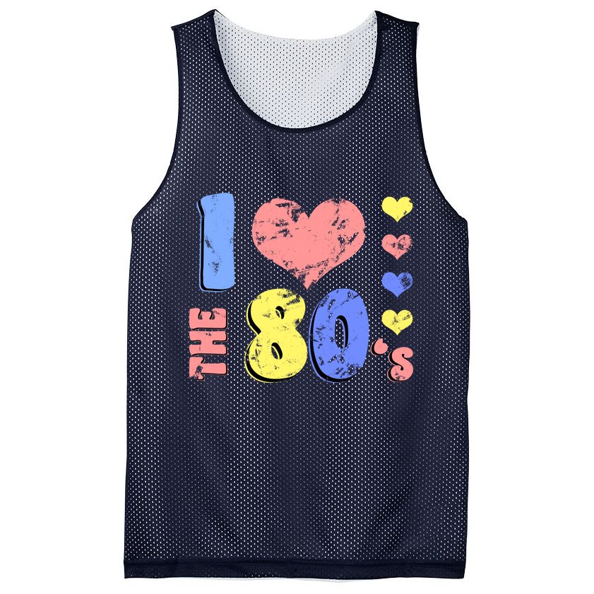 I Heart The 80's Mesh Reversible Basketball Jersey Tank