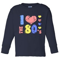 I Heart The 80's Toddler Long Sleeve Shirt