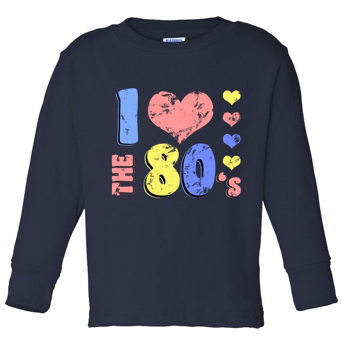 I Heart The 80's Toddler Long Sleeve Shirt