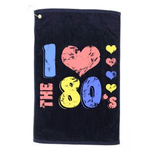 I Heart The 80's Platinum Collection Golf Towel