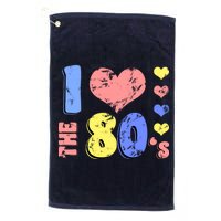 I Heart The 80's Platinum Collection Golf Towel