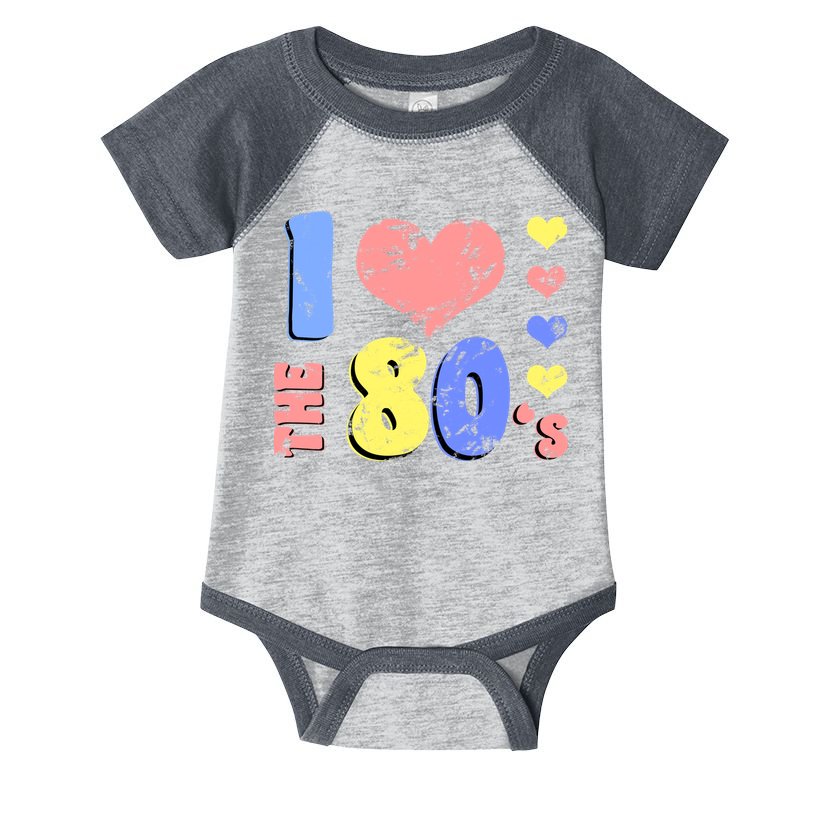 I Heart The 80's Infant Baby Jersey Bodysuit