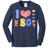 I Heart The 80's Kids Long Sleeve Shirt