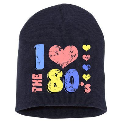 I Heart The 80's Short Acrylic Beanie