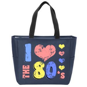 I Heart The 80's Zip Tote Bag