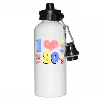 I Heart The 80's Aluminum Water Bottle