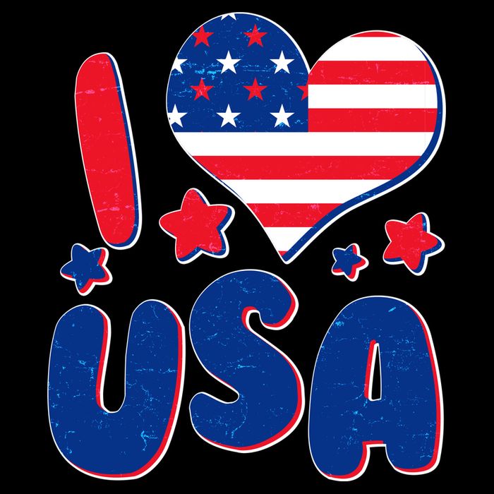 I Heart USA Cooling Performance Crew T-Shirt