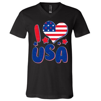 I Heart USA V-Neck T-Shirt