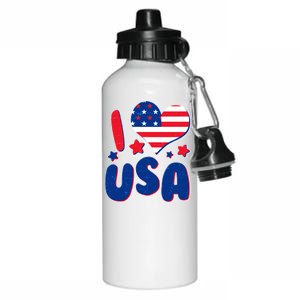 I Heart USA Aluminum Water Bottle