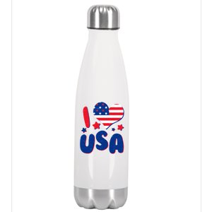 I Heart USA Stainless Steel Insulated Water Bottle