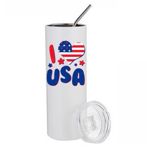 I Heart USA Stainless Steel Tumbler