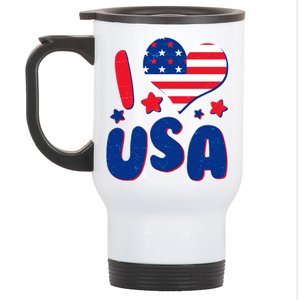 I Heart USA Stainless Steel Travel Mug