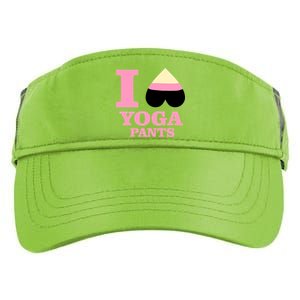 I Heart Yoga Pants Adult Drive Performance Visor