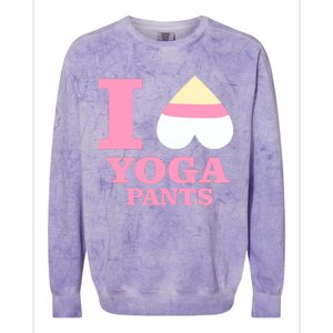 I Heart Yoga Pants Colorblast Crewneck Sweatshirt