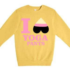 I Heart Yoga Pants Premium Crewneck Sweatshirt