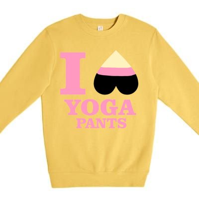 I Heart Yoga Pants Premium Crewneck Sweatshirt