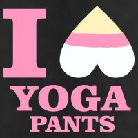 I Heart Yoga Pants 7 Panel Mesh Trucker Snapback Hat