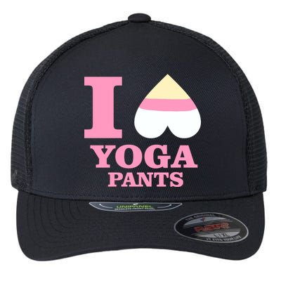 I Heart Yoga Pants Flexfit Unipanel Trucker Cap