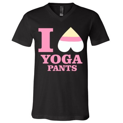 I Heart Yoga Pants V-Neck T-Shirt