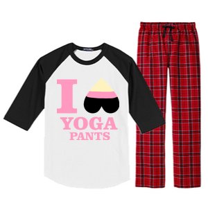 I Heart Yoga Pants Raglan Sleeve Pajama Set