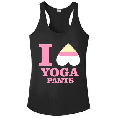 I Heart Yoga Pants Ladies PosiCharge Competitor Racerback Tank