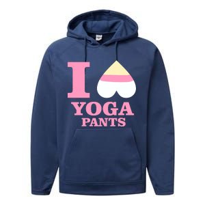 I Heart Yoga Pants Performance Fleece Hoodie