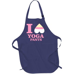 I Heart Yoga Pants Full-Length Apron With Pockets