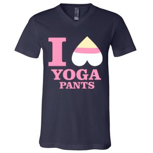 I Heart Yoga Pants V-Neck T-Shirt