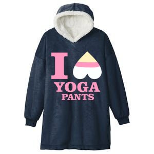 I Heart Yoga Pants Hooded Wearable Blanket