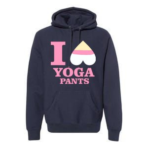 I Heart Yoga Pants Premium Hoodie