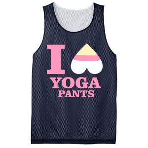 I Heart Yoga Pants Mesh Reversible Basketball Jersey Tank