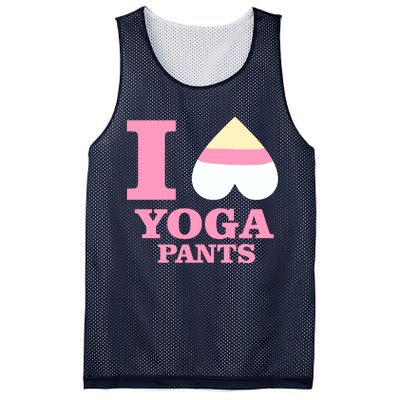 I Heart Yoga Pants Mesh Reversible Basketball Jersey Tank