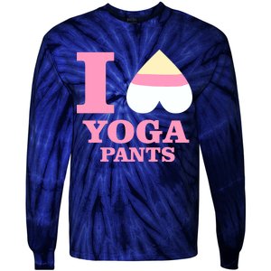 I Heart Yoga Pants Tie-Dye Long Sleeve Shirt