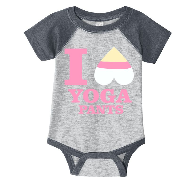 I Heart Yoga Pants Infant Baby Jersey Bodysuit