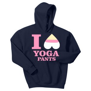 I Heart Yoga Pants Kids Hoodie