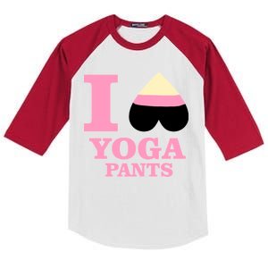 I Heart Yoga Pants Kids Colorblock Raglan Jersey