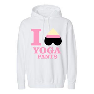 I Heart Yoga Pants Garment-Dyed Fleece Hoodie