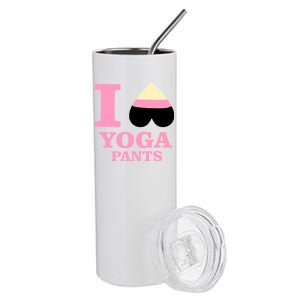 I Heart Yoga Pants Stainless Steel Tumbler