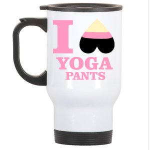 I Heart Yoga Pants Stainless Steel Travel Mug