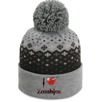 I Heart Zombies The Baniff Cuffed Pom Beanie