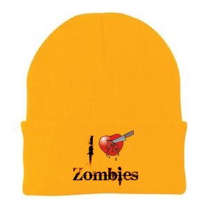 I Heart Zombies Knit Cap Winter Beanie