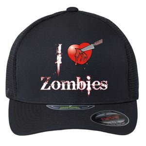 I Heart Zombies Flexfit Unipanel Trucker Cap