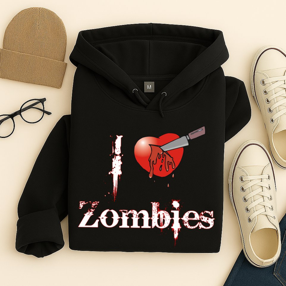 I Heart Zombies Hoodie