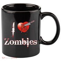 I Heart Zombies 11oz C Handle Ceramic Mug