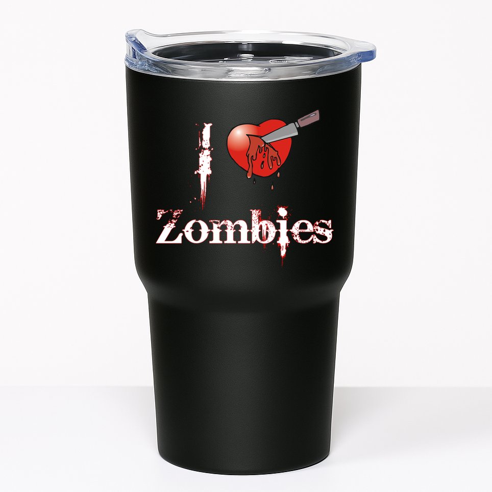 I Heart Zombies Tumbler