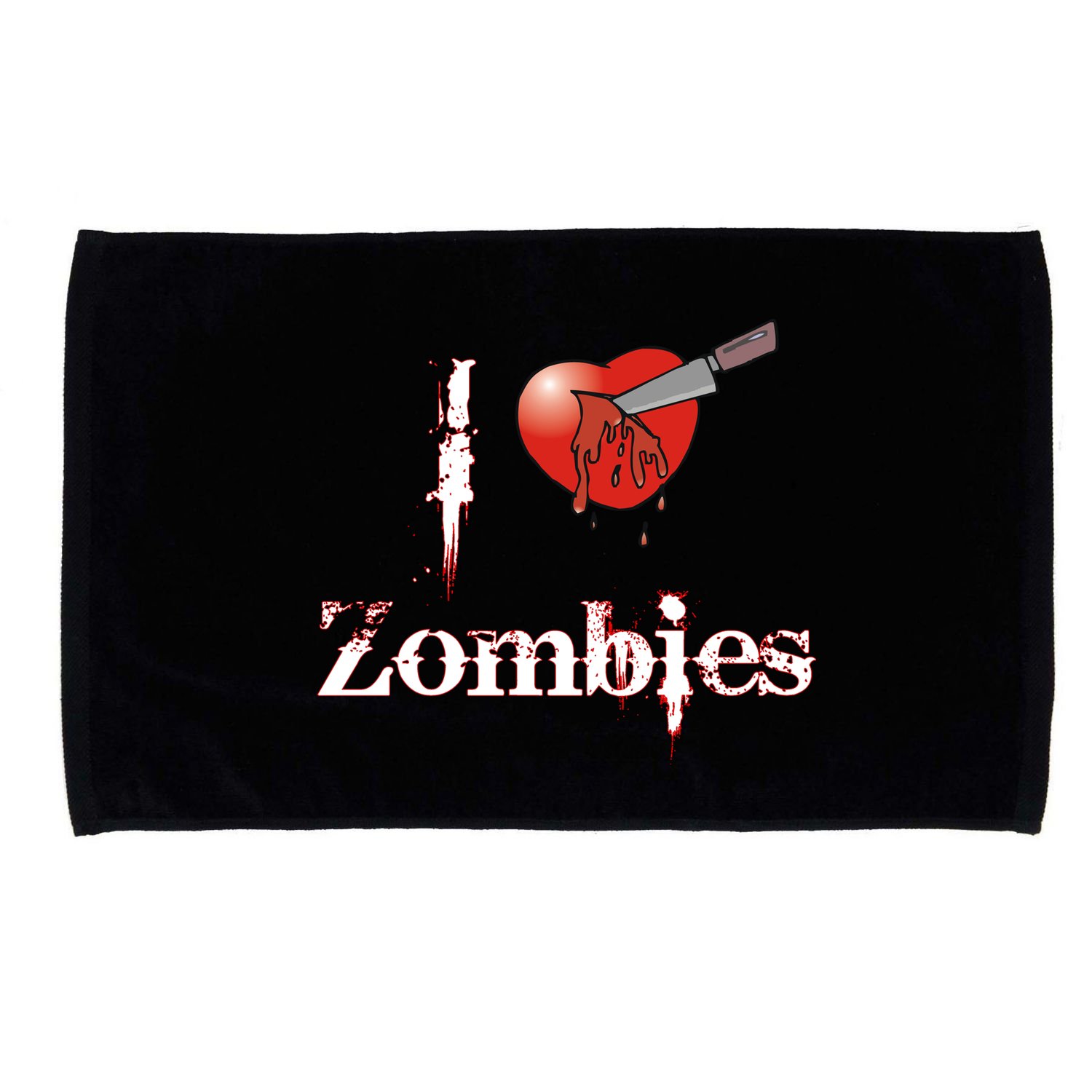 I Heart Zombies Microfiber Hand Towel