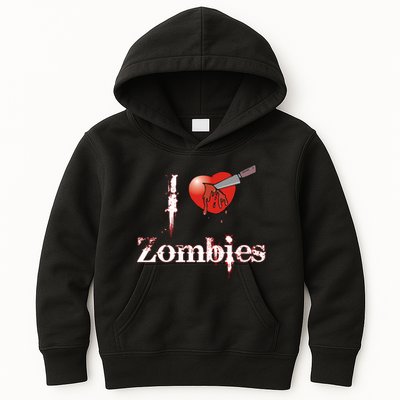 I Heart Zombies Kids Hoodie