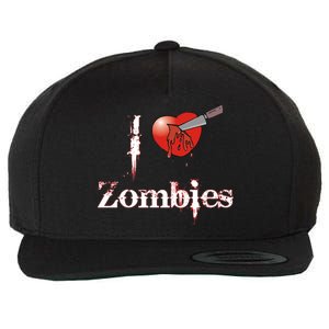 I Heart Zombies Wool Snapback Cap