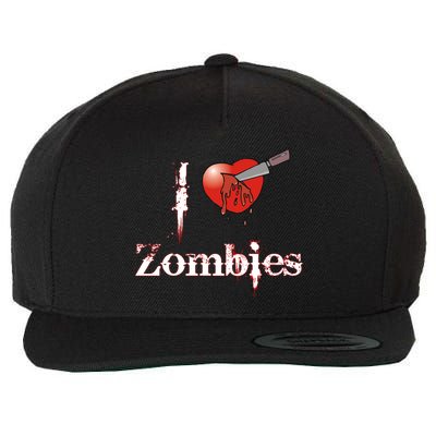 I Heart Zombies Wool Snapback Cap