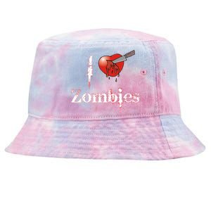 I Heart Zombies Tie-Dyed Bucket Hat